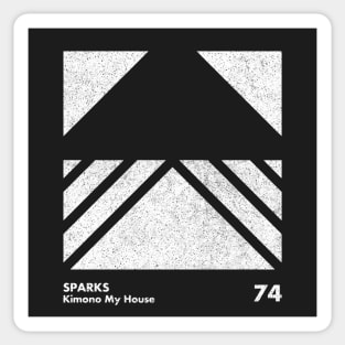 Sparks Kimono My House / Minimal Graphic Design Tribute Sticker